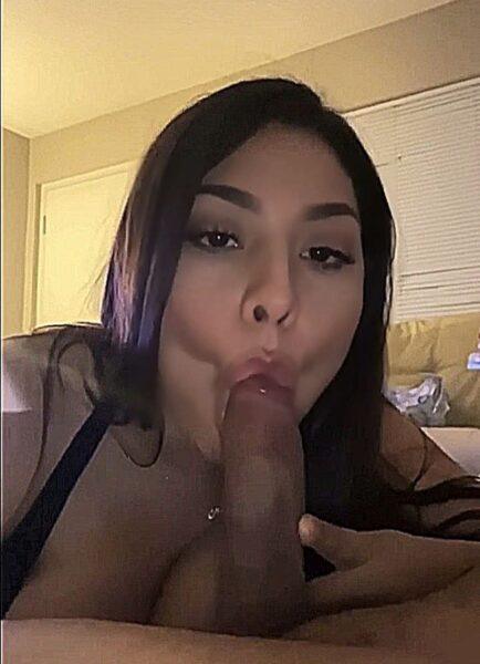 Busty Latina slut takes facial after sloppy blowjob #Io0N9omc